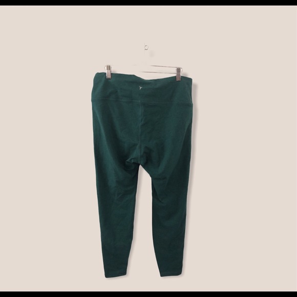 Old Navy Women's Solid Green Go Dry Leggings XL - Picture 3 of 5